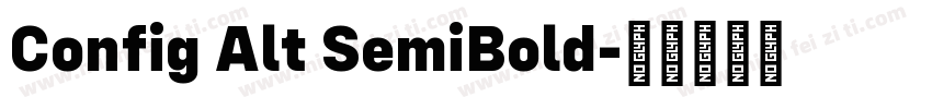 Config Alt SemiBold字体转换